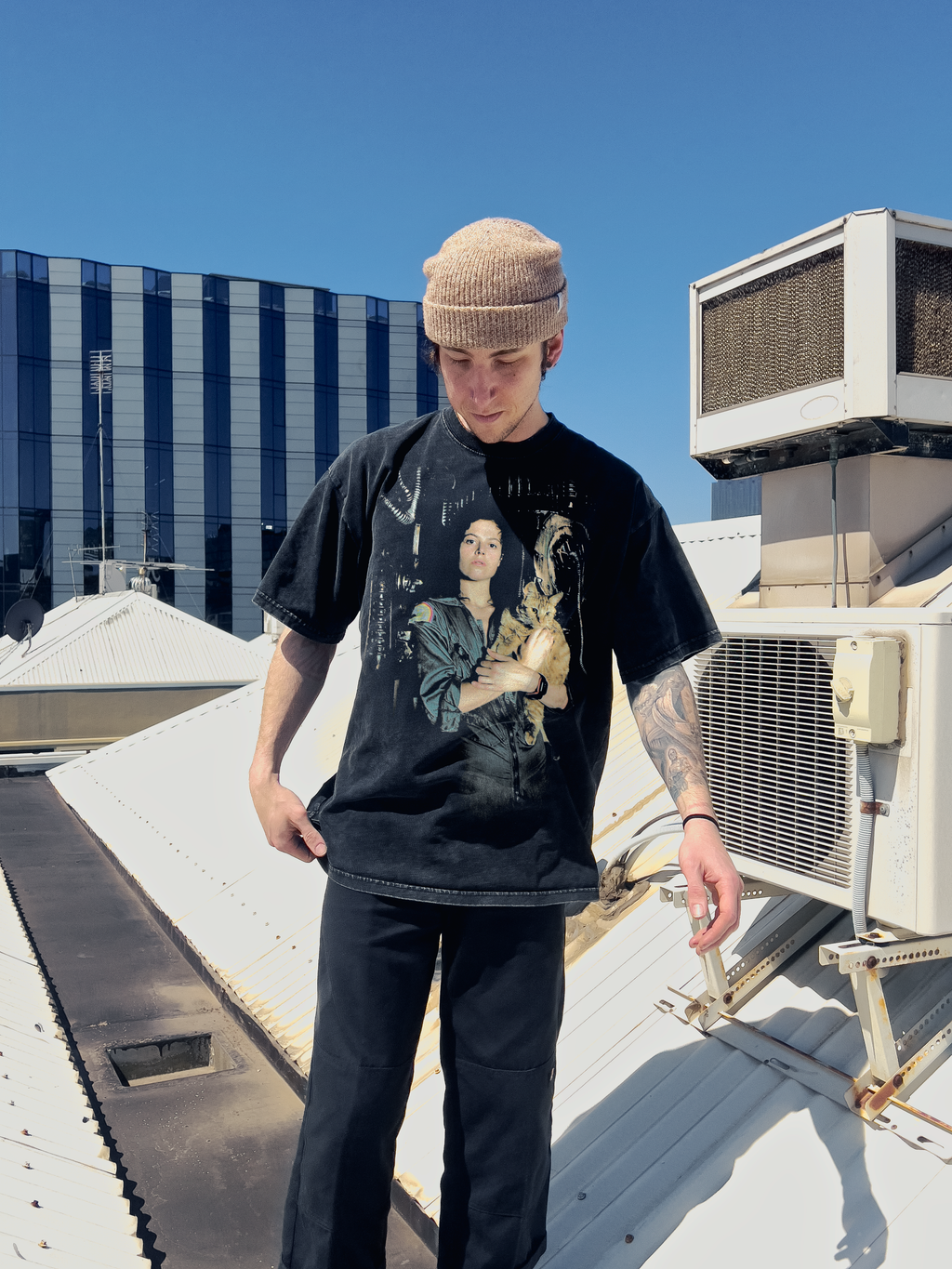 Alien Ripley Sigourney Weaver Oversized Vintage Tshirt 250gsm streetwear