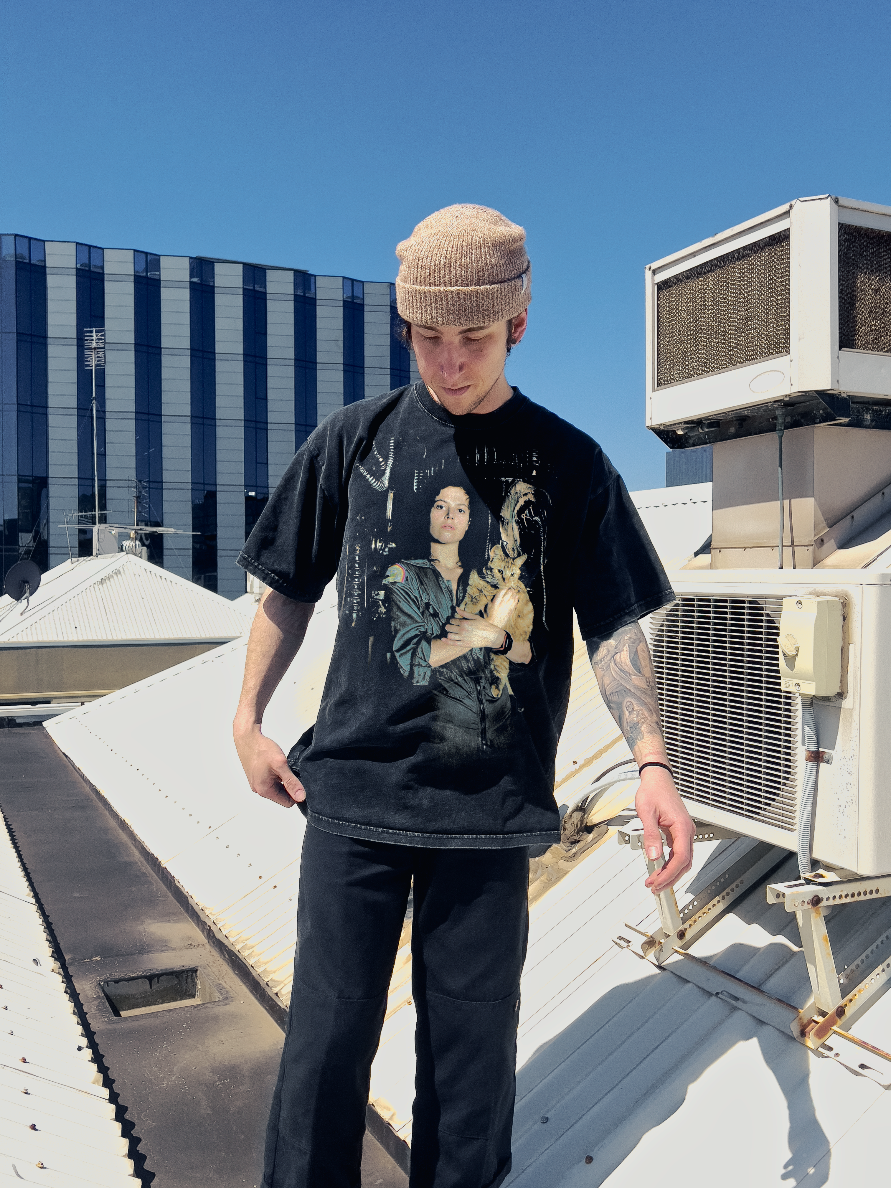 Alien Ripley Sigourney Weaver Oversized Vintage Tshirt 250gsm streetwear