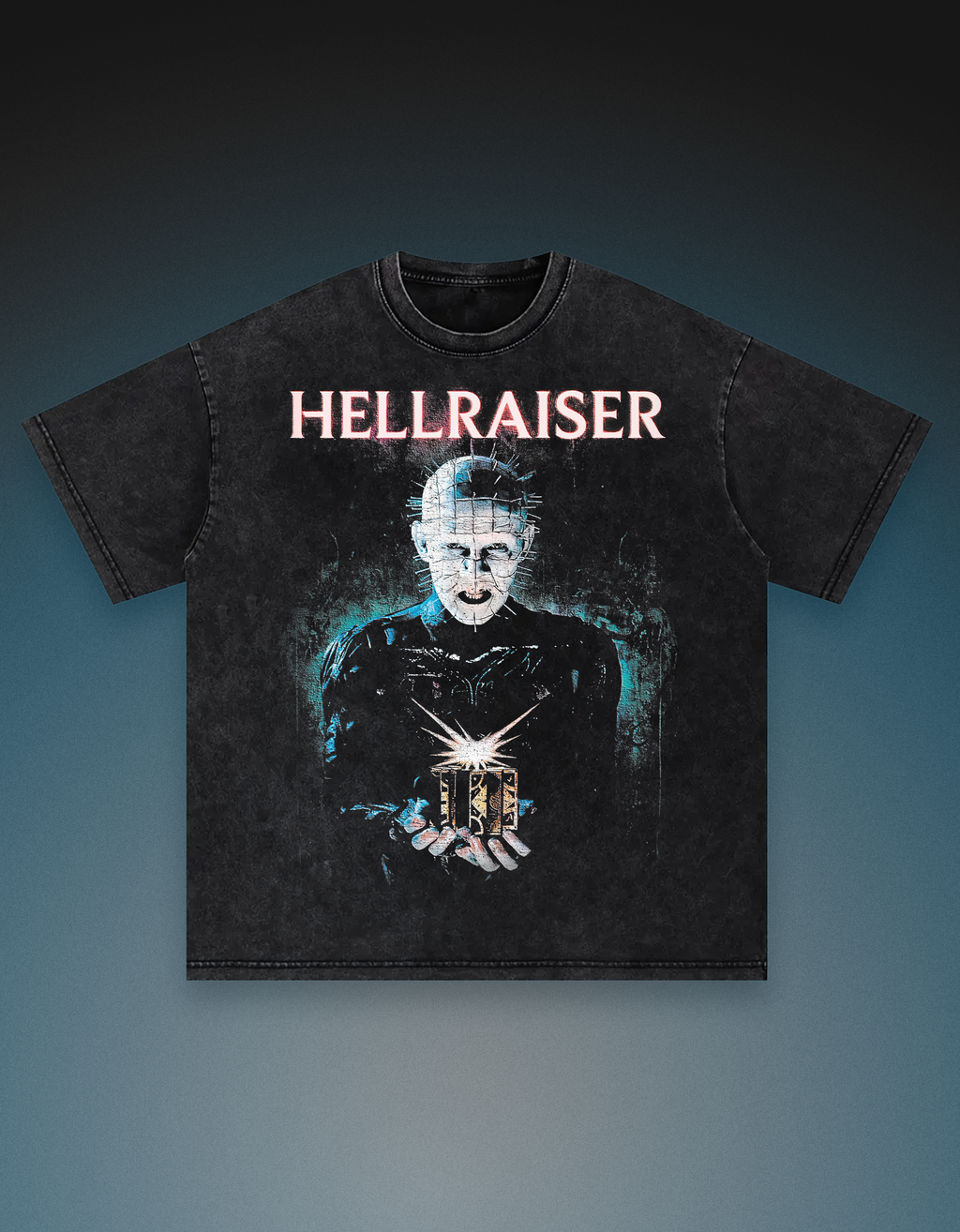 Hellraiser Pinhead vintage graphic tee front print - drain supply