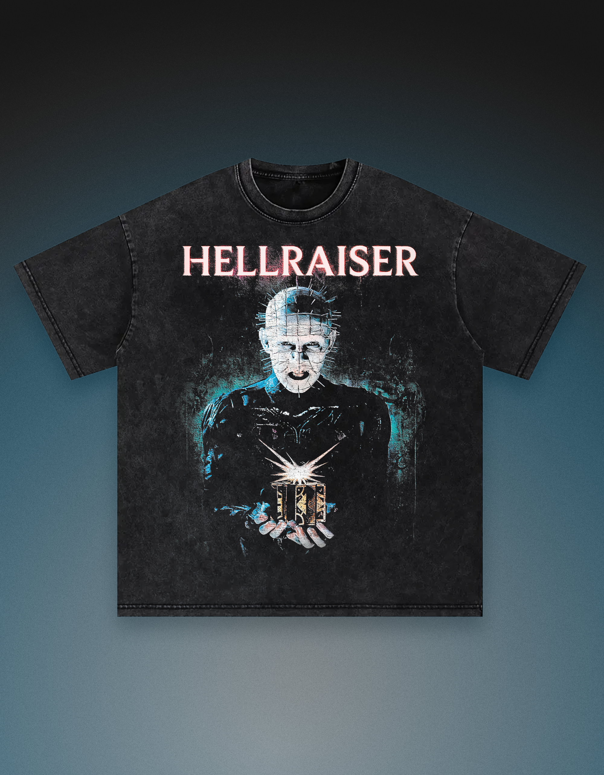 Hellraiser Pinhead vintage graphic tee front print - drain supply