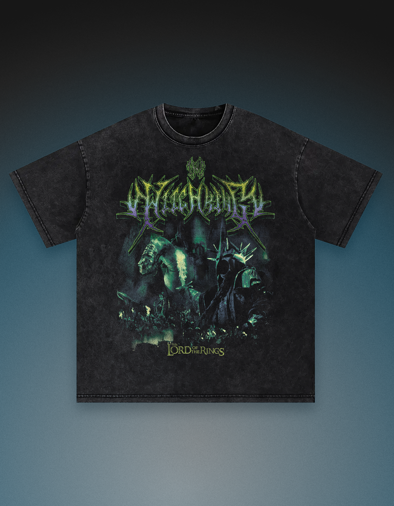 lotr the witch king of angmar 250gsm heavyweight tshirt